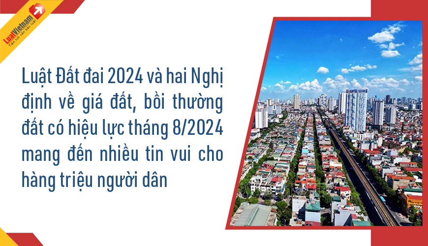 Chính sách mới có hiệu lực tháng 8/2024