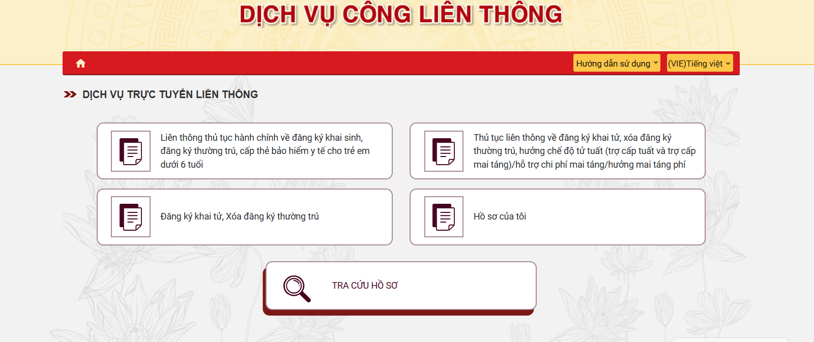 thủ tục liên thông đăng ký khai tử xóa thường trú